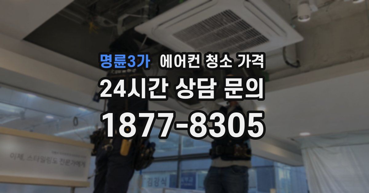 명륜3가 에어컨 청소 가격