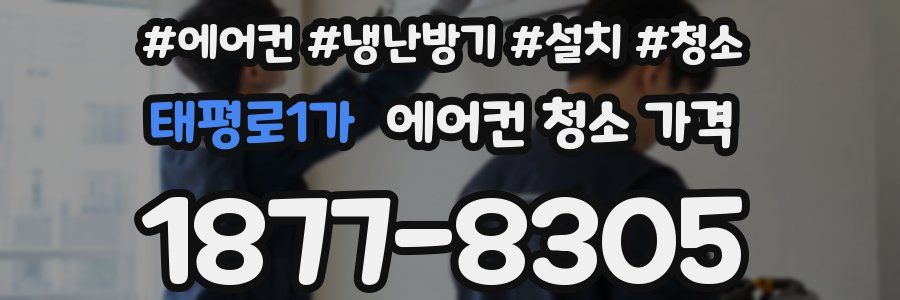 태평로1가 에어컨 청소 가격