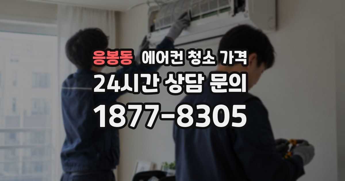 응봉동 에어컨 청소 가격