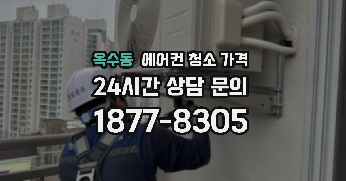 옥수동 에어컨 청소 가격