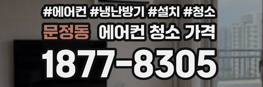 문정동 에어컨 청소 가격