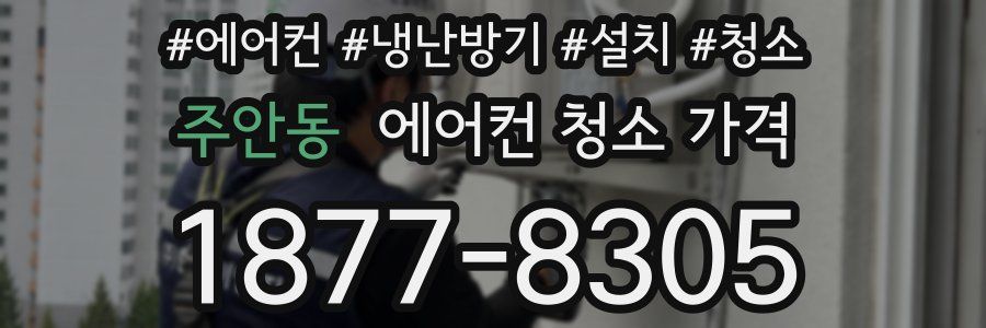 주안동 에어컨 청소 가격