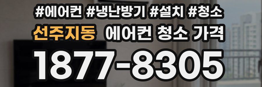 선주지동 에어컨 청소 가격