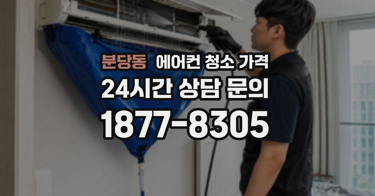 분당동 에어컨 청소 가격