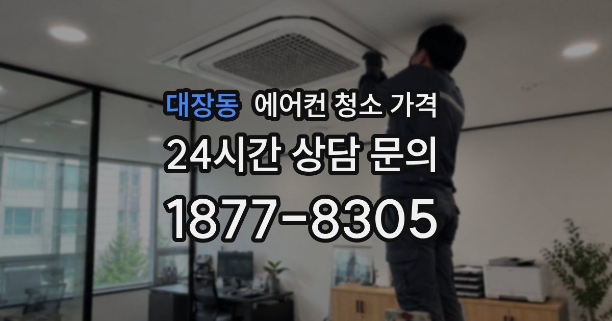 대장동 에어컨 청소 가격