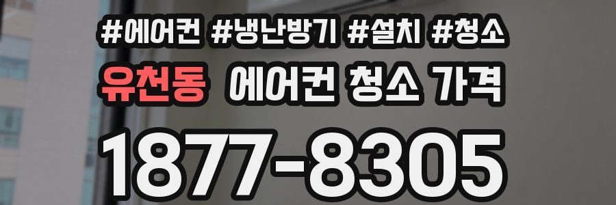 유천동 에어컨 청소 가격