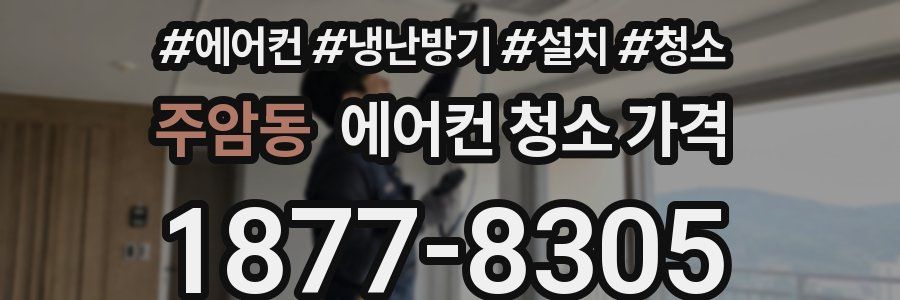 주암동 에어컨 청소 가격