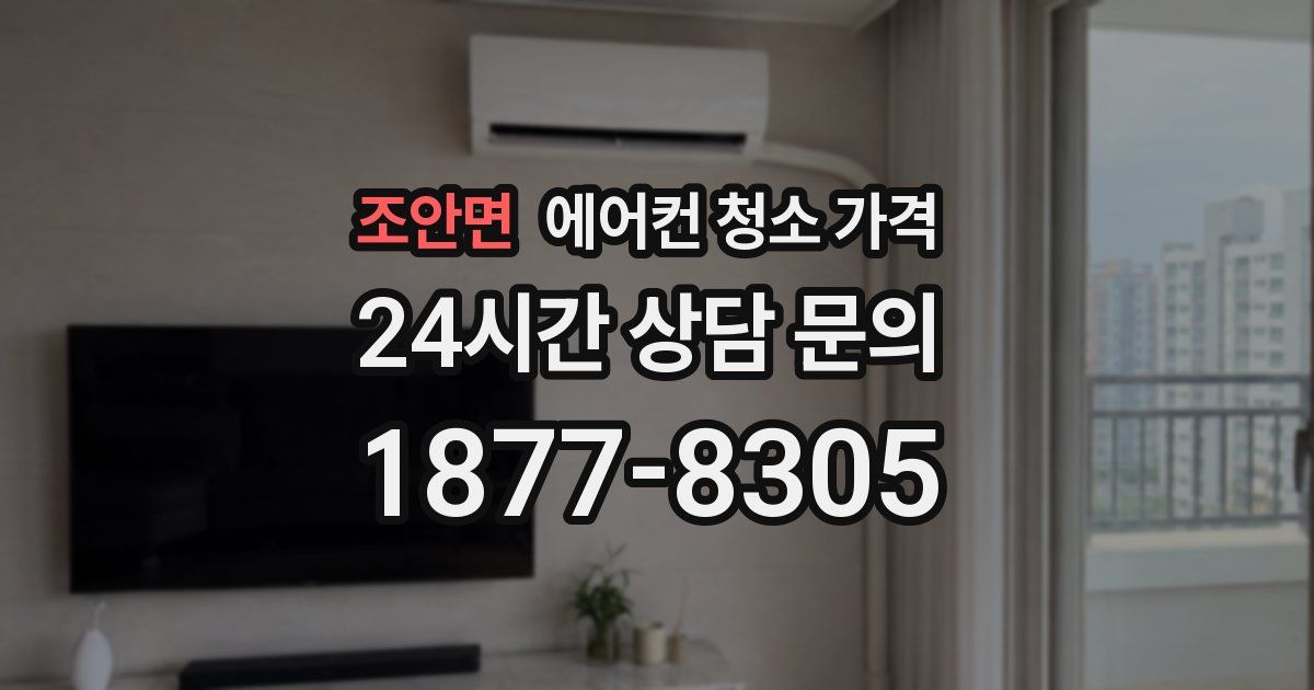 조안면 에어컨 청소 가격