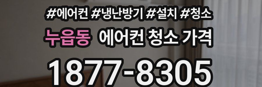 누읍동 에어컨 청소 가격