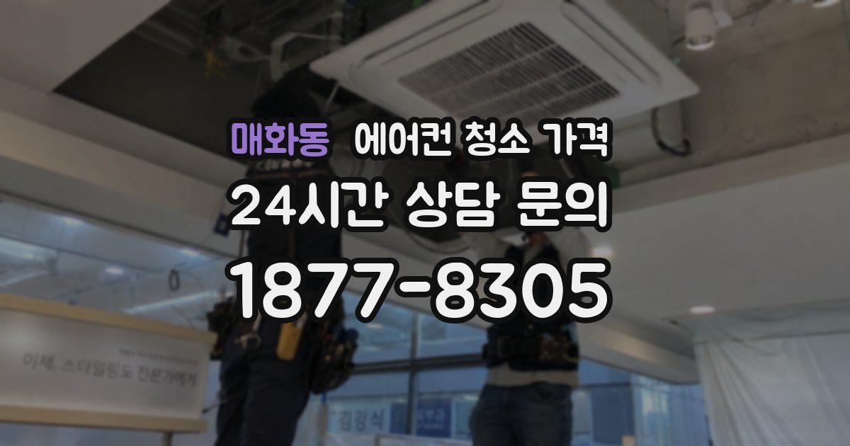 매화동 에어컨 청소 가격