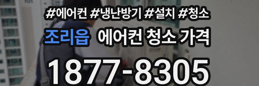 조리읍 에어컨 청소 가격