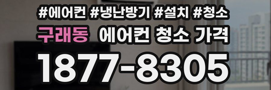 구래동 에어컨 청소 가격