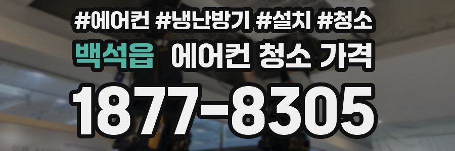 백석읍 에어컨 청소 가격