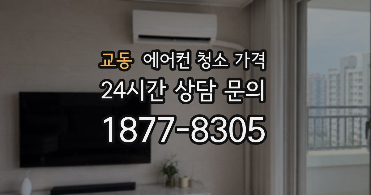 교동 에어컨 청소 가격