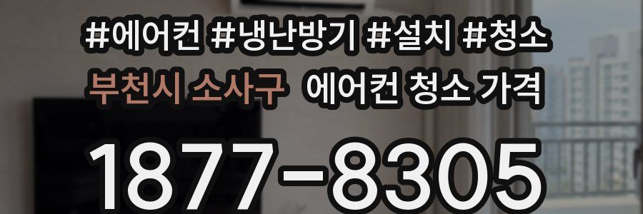 부천시 소사구 에어컨 청소 가격