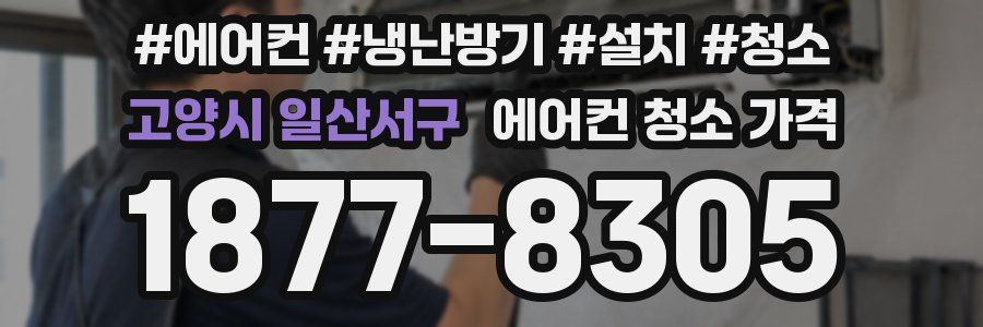 고양시 일산서구 에어컨 청소 가격
