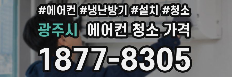 광주시 에어컨 청소 가격