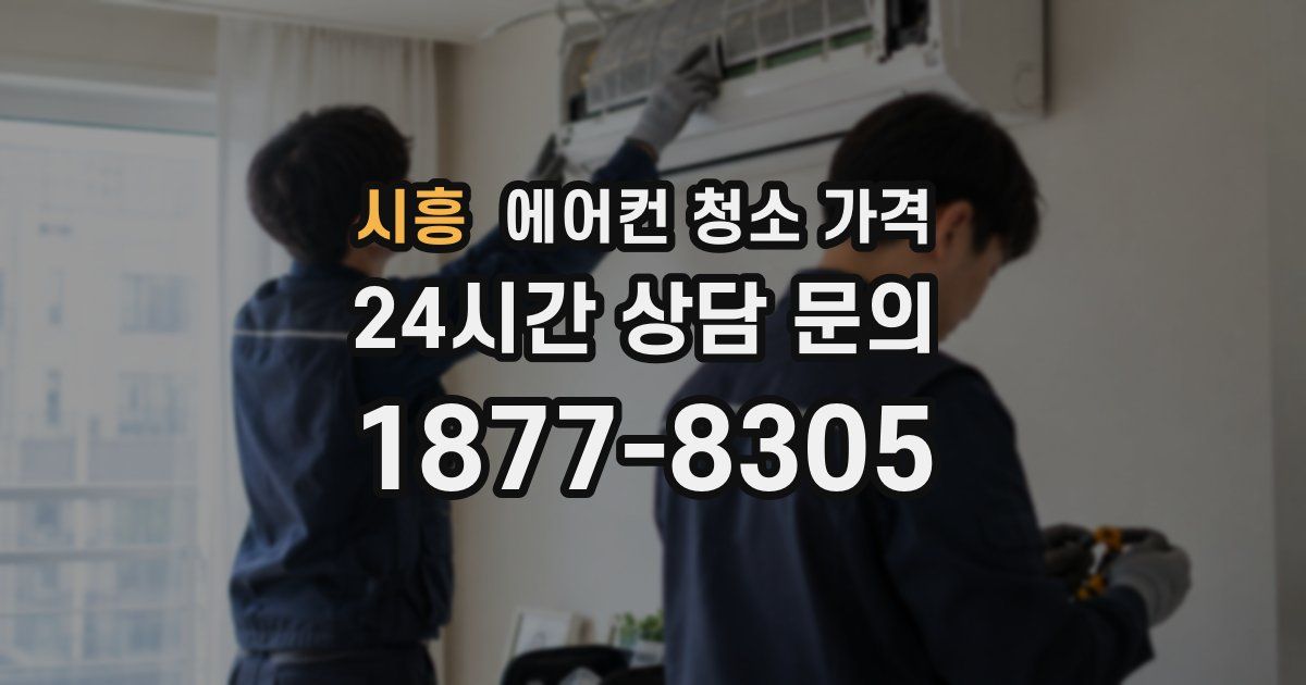 시흥 에어컨 청소 가격