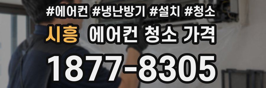 시흥 에어컨 청소 가격
