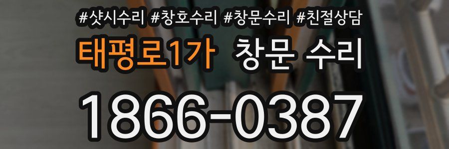 태평로1가 창문 수리
