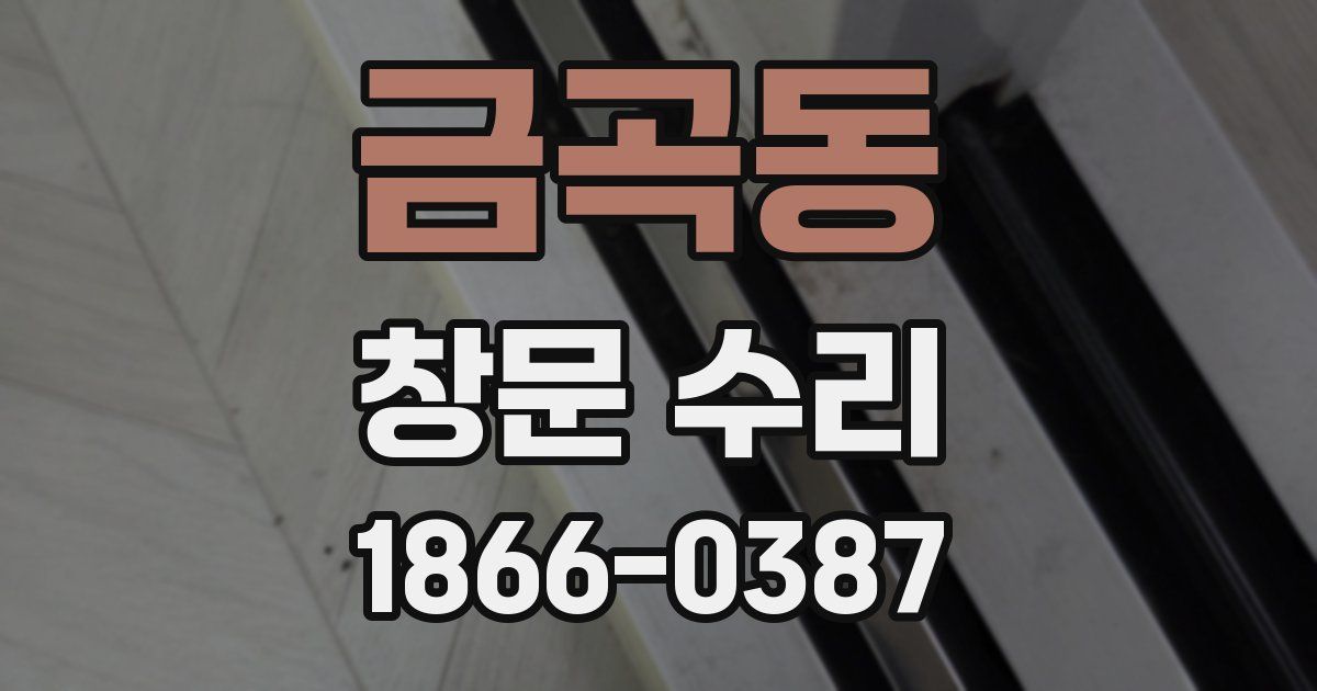 금곡동 창문 수리