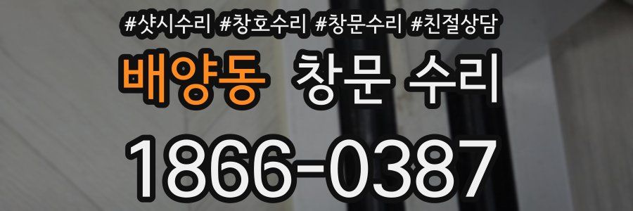 배양동 창문 수리