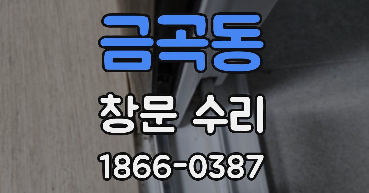 금곡동 창문 수리