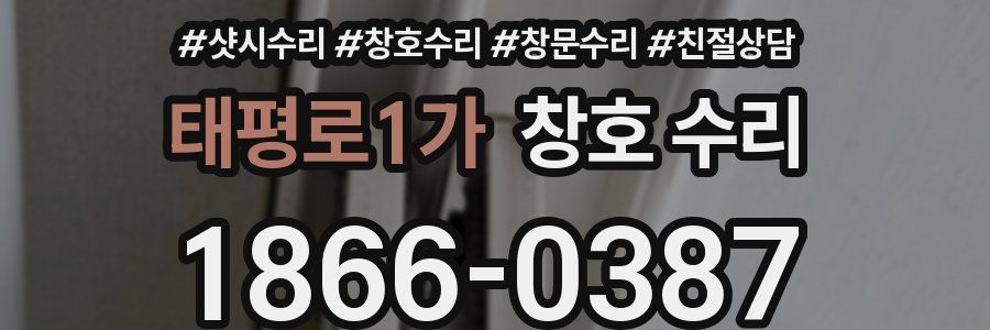 태평로1가 창호 수리
