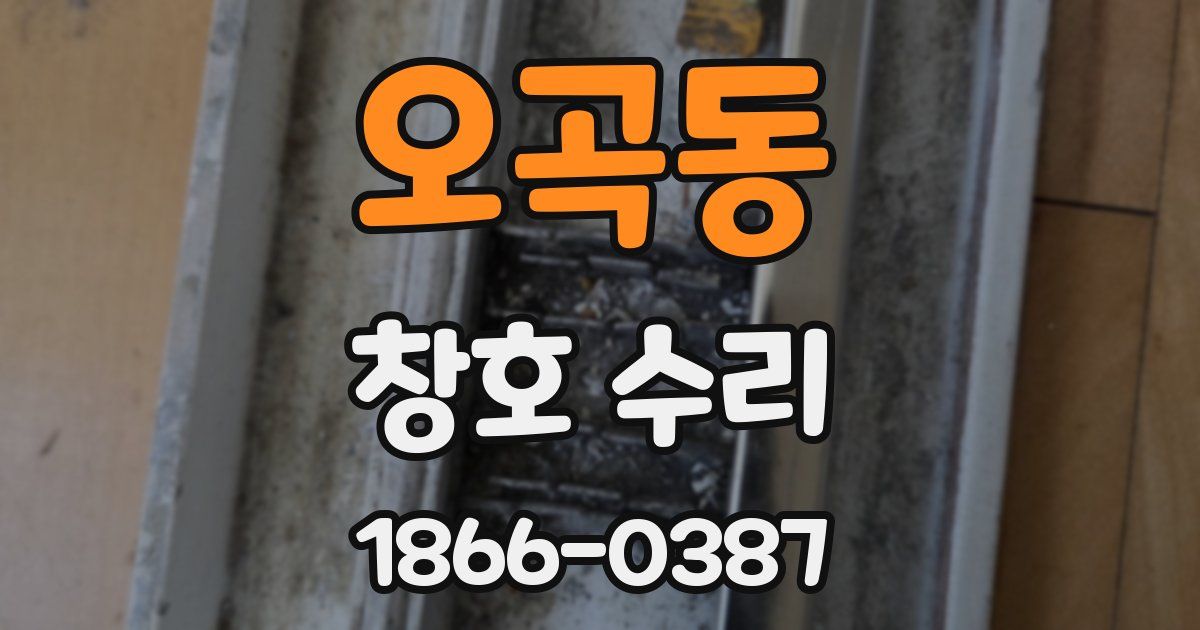 오곡동 창호 수리