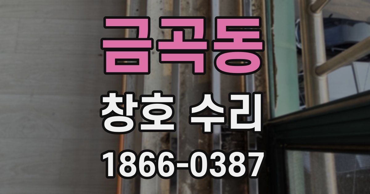 금곡동 창호 수리