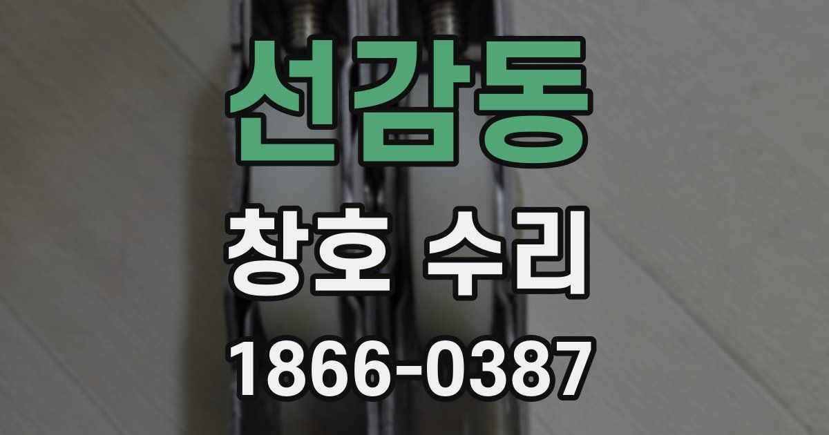 선감동 창호 수리