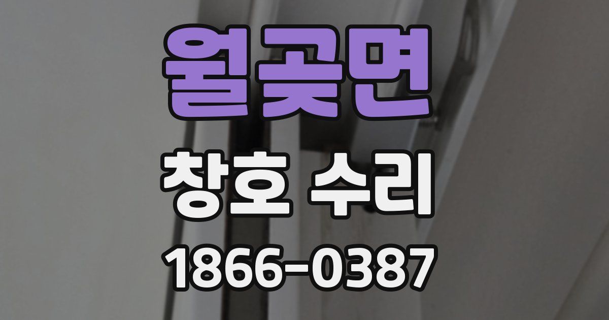 월곶면 창호 수리