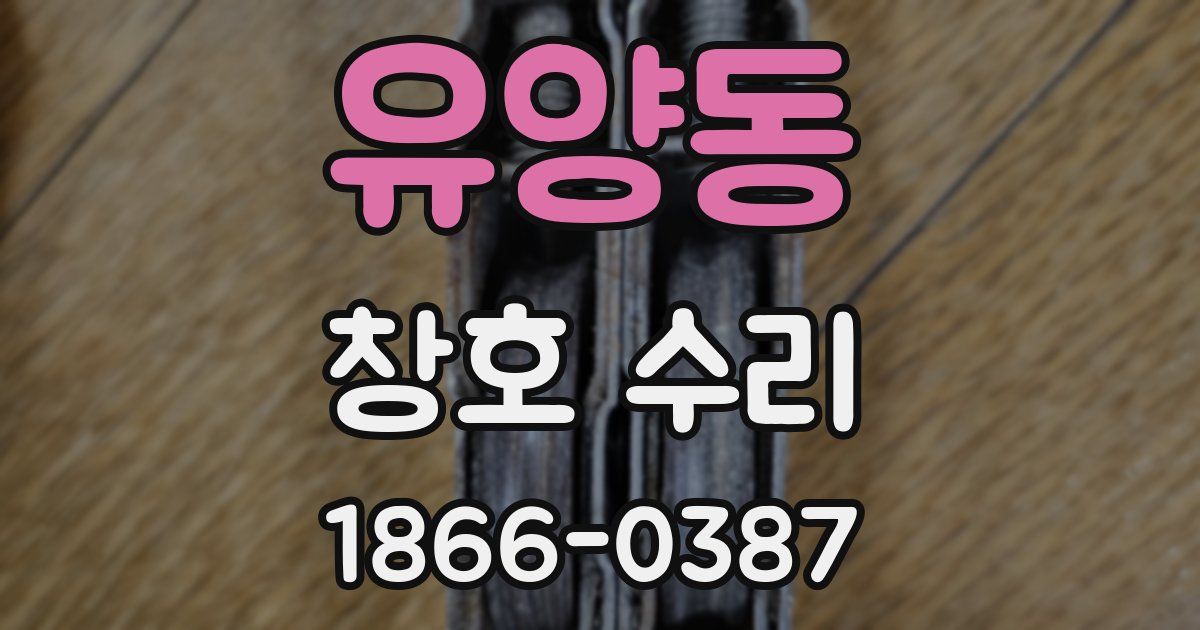 유양동 창호 수리