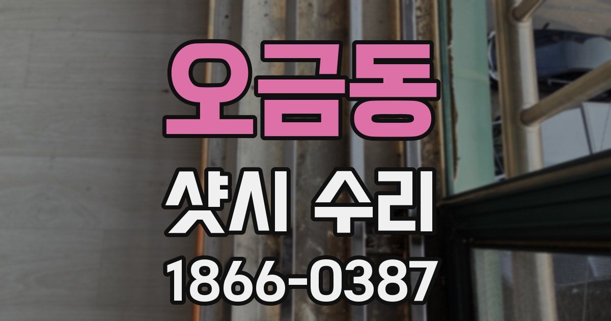 오금동 샷시 수리