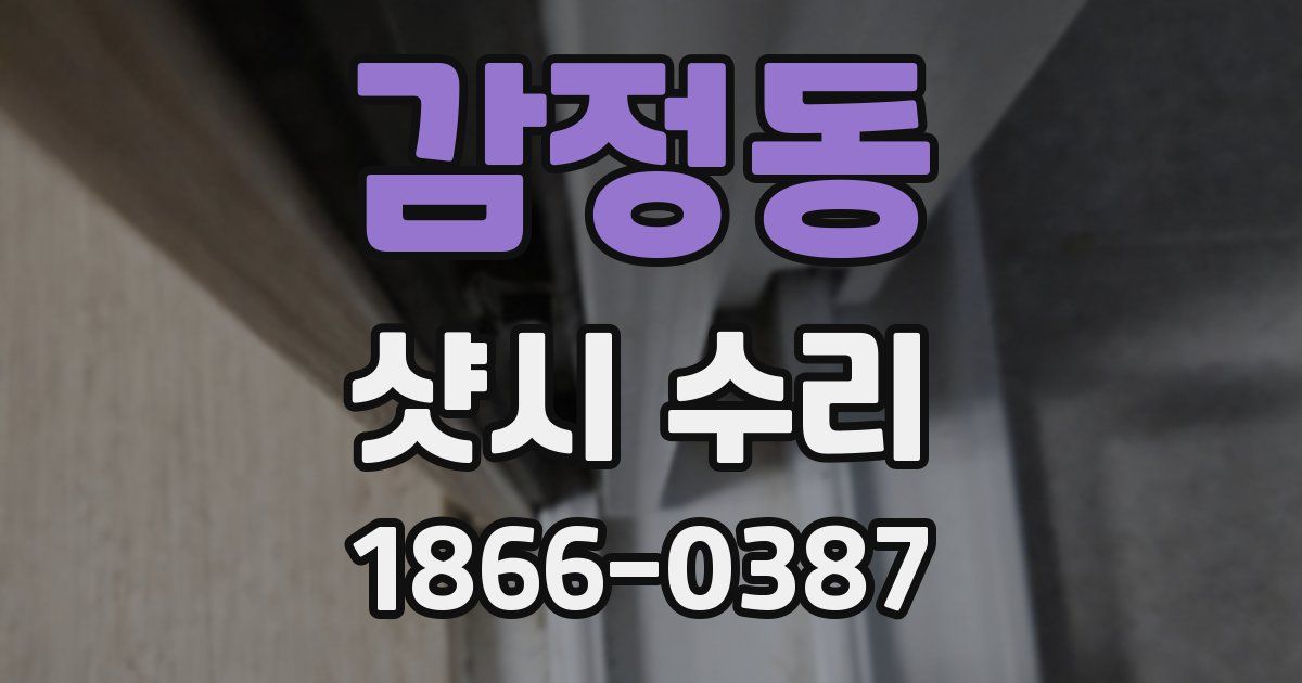 감정동 샷시 수리