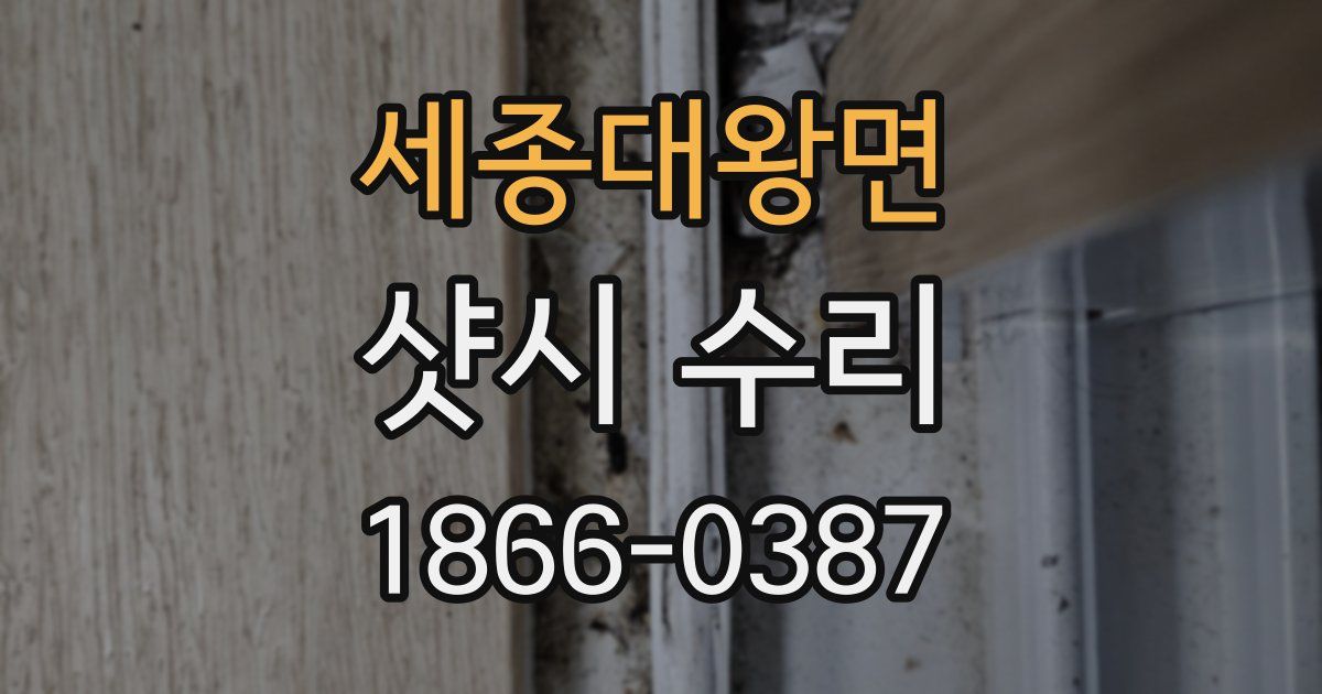 세종대왕면 샷시 수리