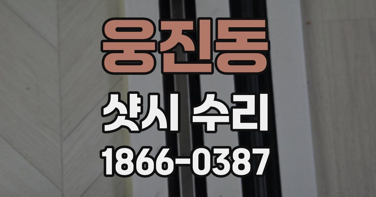 웅진동 샷시 수리