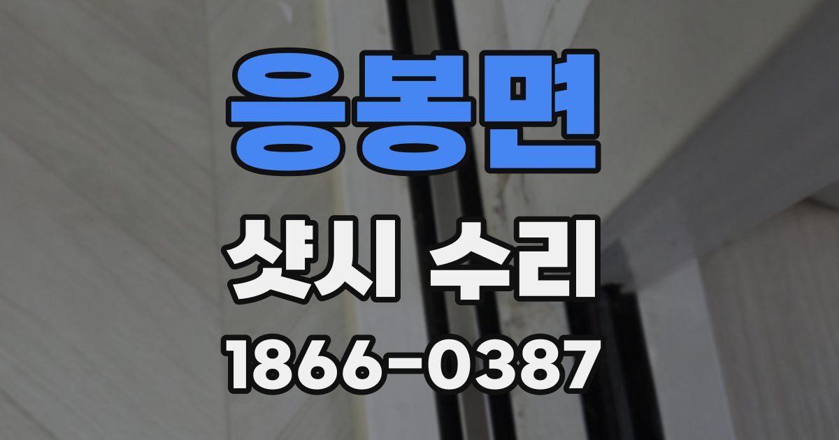 응봉면 샷시 수리