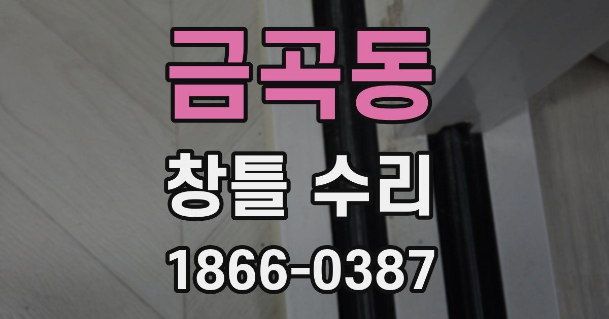 금곡동 창틀 수리