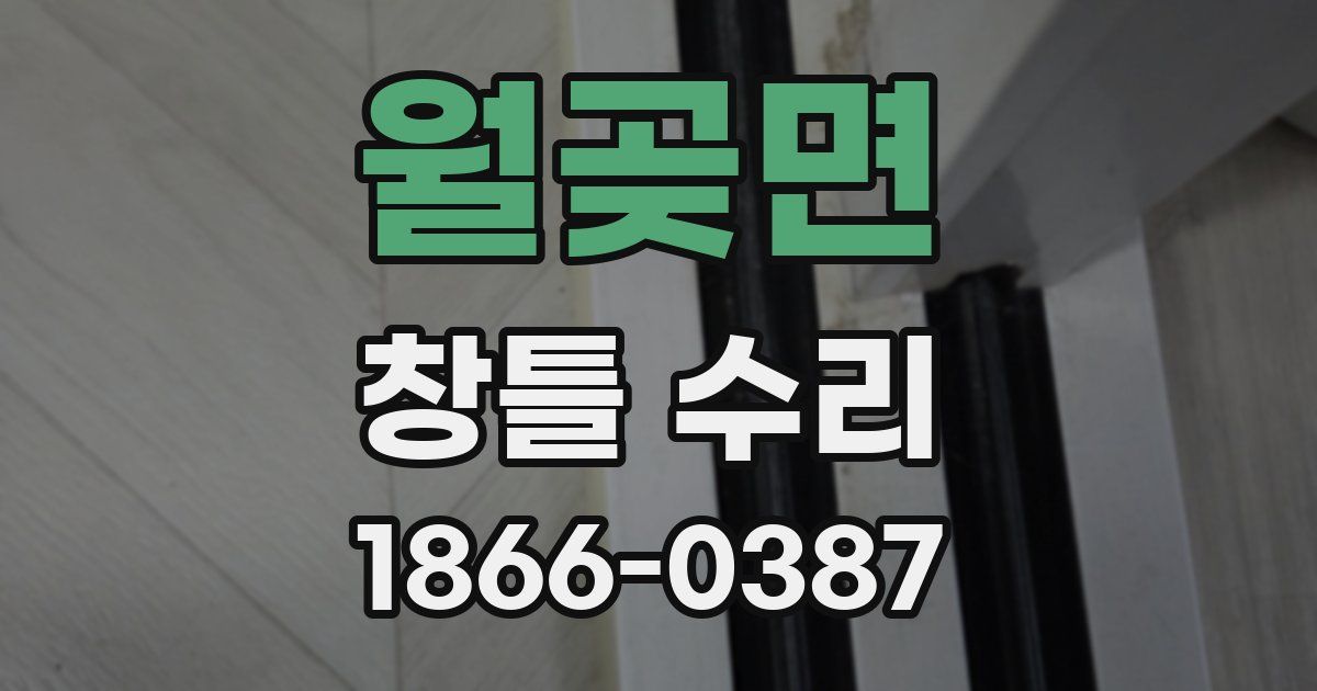월곶면 창틀 수리