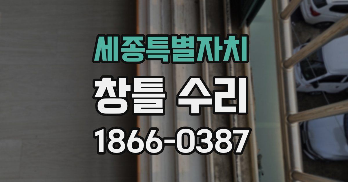 세종특별자치 창틀 수리
