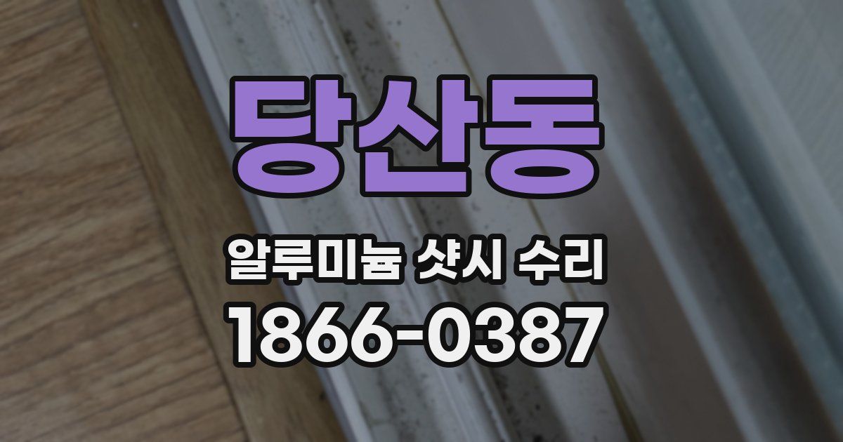 당산동 알루미늄 샷시 수리