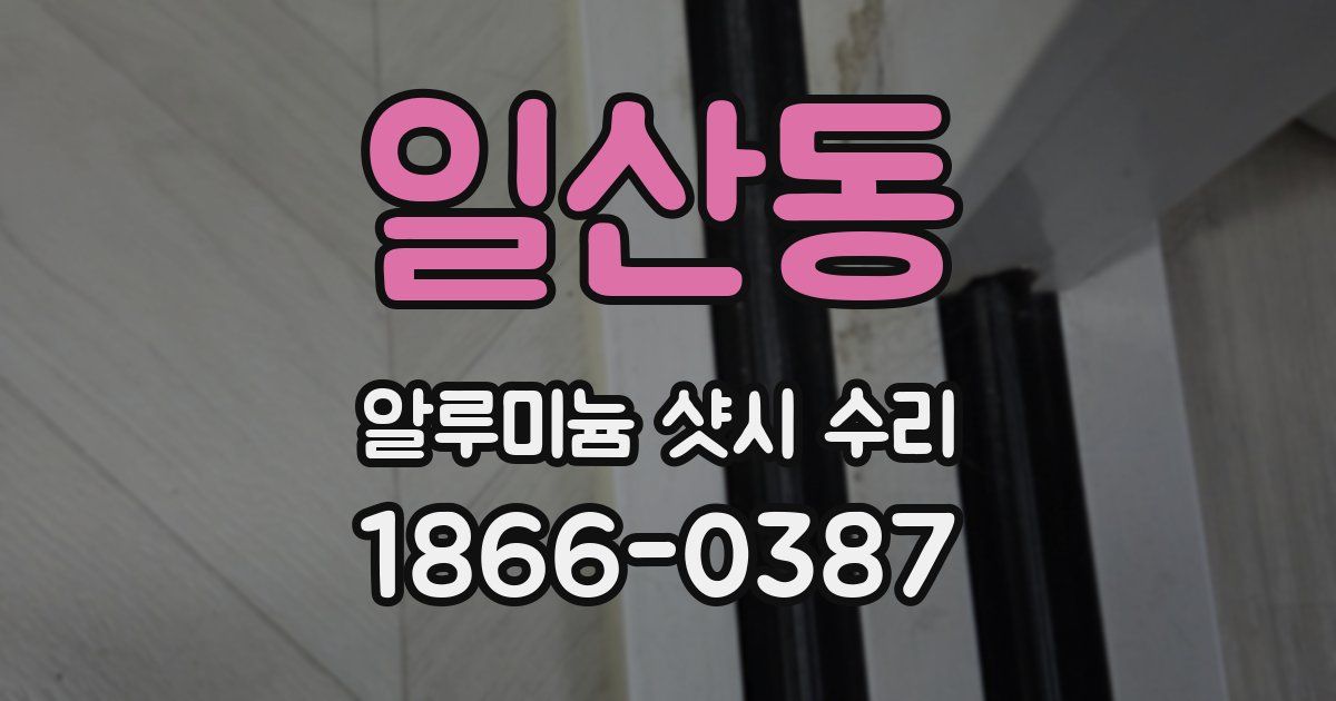 일산동 알루미늄 샷시 수리