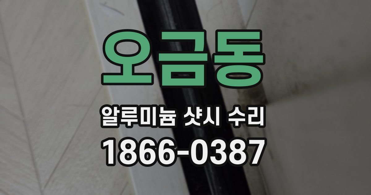 오금동 알루미늄 샷시 수리