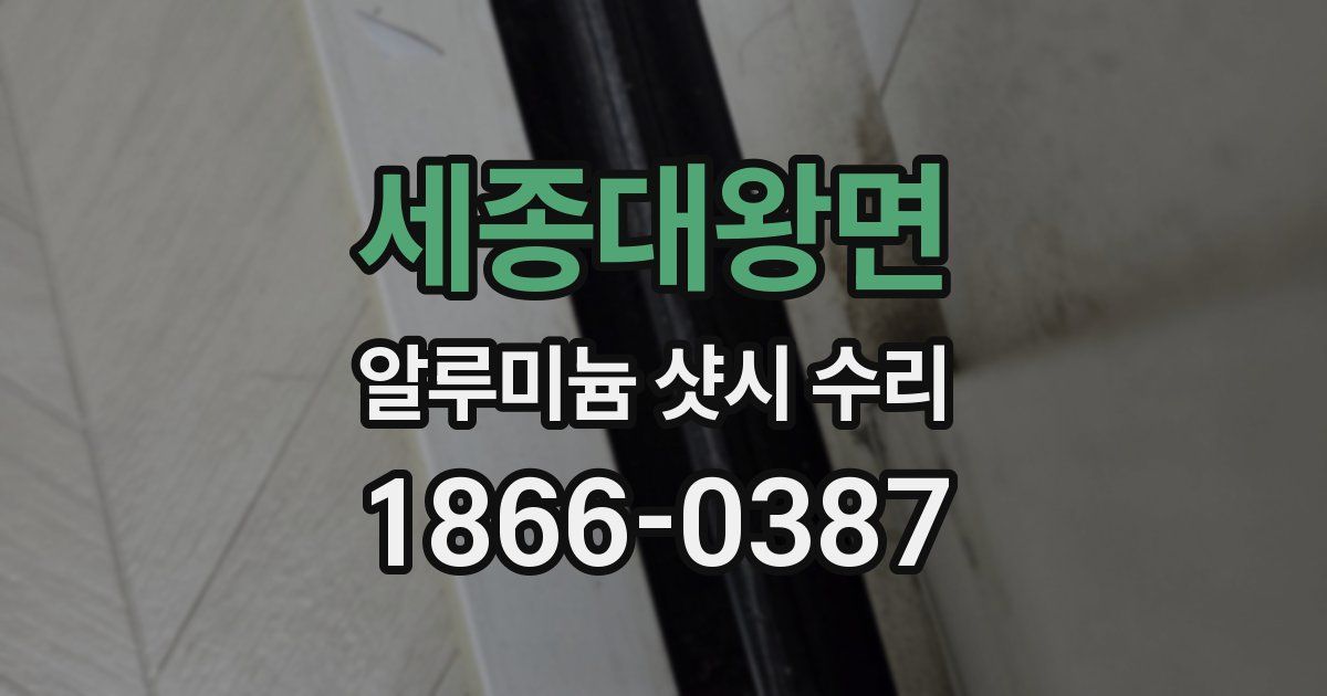 세종대왕면 알루미늄 샷시 수리