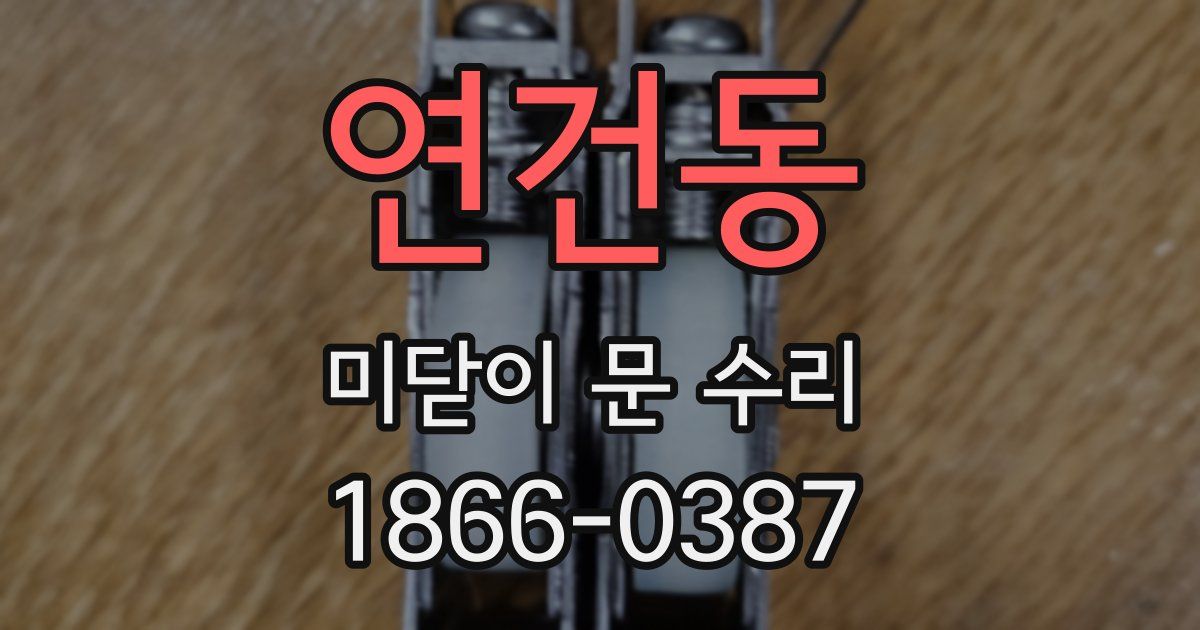 연건동 미닫이 문 수리