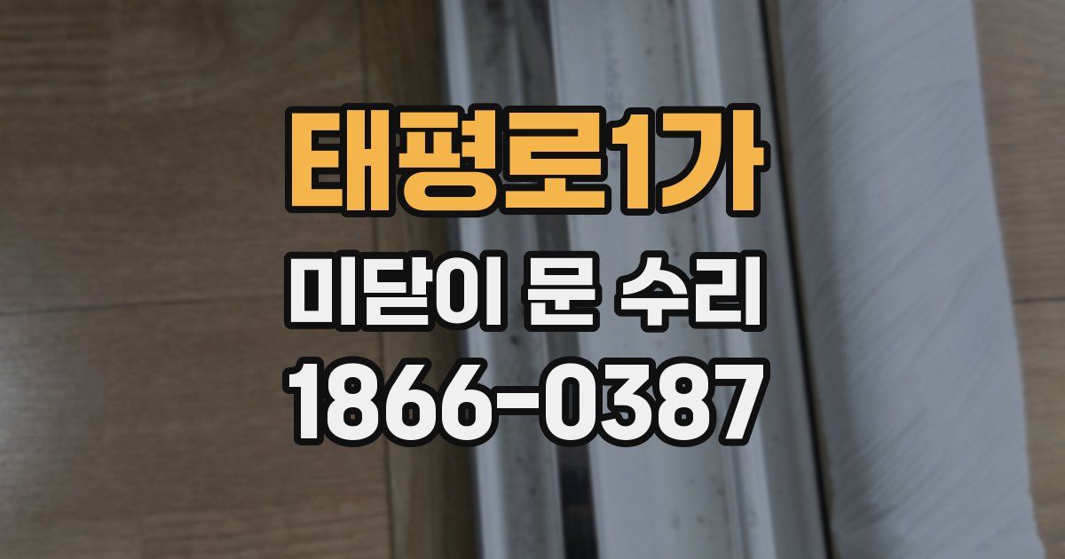 태평로1가 미닫이 문 수리