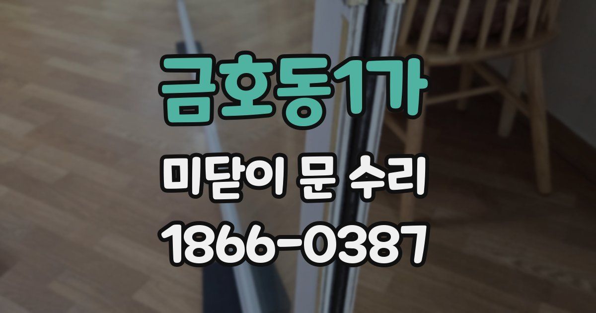 금호동1가 미닫이 문 수리
