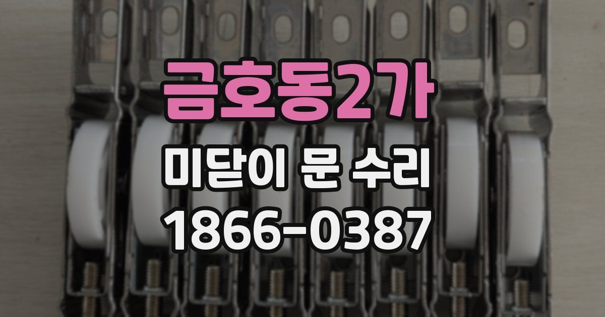 금호동2가 미닫이 문 수리