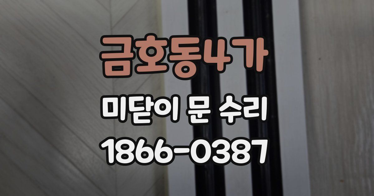 금호동4가 미닫이 문 수리